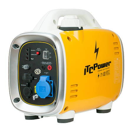 Генератор бензиновий інверторний ITC Power GG9I 0.75/0.9 кВт Жовтий/ Білий, фото 1