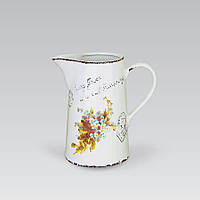 Глечик керамічний Maestro Незабудка MR-20049-55, 1 л, для води, молока, напоїв