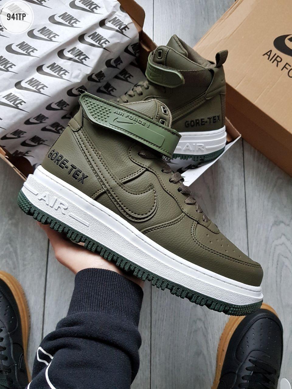 Nike air force 1 gore tex green outlet