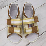 Антиарусні ортопедичні босоніжки для лікування клишоногості Ортофут Ortofoot 110AV Varus рудий розмір 17-23,5см, фото 5