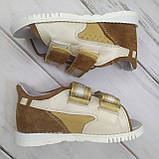 Антиарусні ортопедичні босоніжки для лікування клишоногості Ортофут Ortofoot 110AV Varus рудий розмір 17-23,5см, фото 2