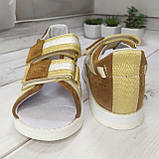 Антиарусні ортопедичні босоніжки для лікування клишоногості Ортофут Ortofoot 110AV Varus рудий розмір 17-23,5см, фото 4