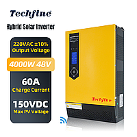 Гибридный инвертор Techfine VE5048M 5kW с чистой правильной синусоидой + WiFi