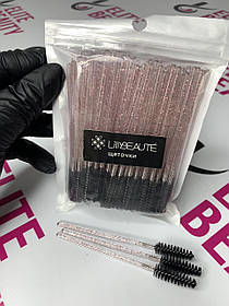 Щіточки для вій Lilly Beaute нейлонові чорні 100 шт