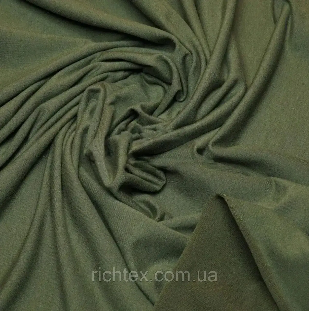 Трикотаж Двунитка Хаки, фото 1