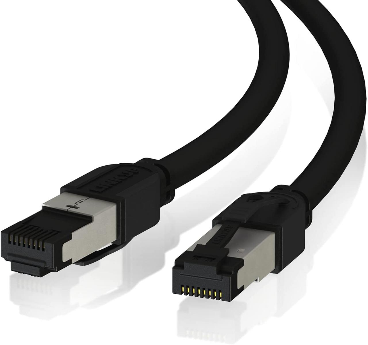 Кабель LINKUP Cat8 Ethernet Patch Cable 26AWG Double Shielded 40Gbps