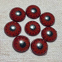 Очі для іграшок, бігаючі, 12 мм кабошони скляні для іграшок 50 шт