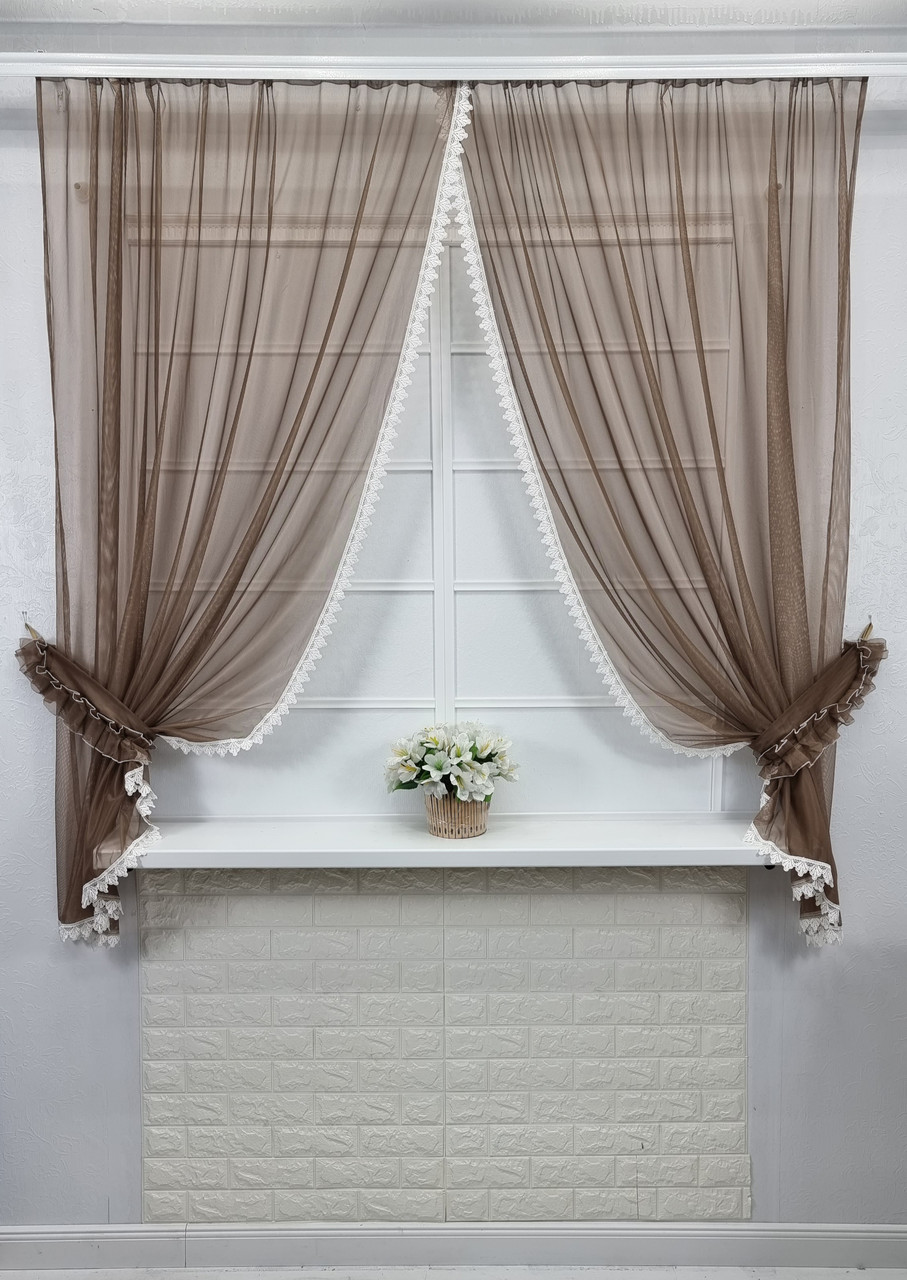 Комплект кухонних штор "Шарм Капучіно"