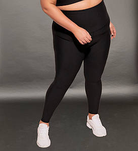 Лосини жіночі чорного кольору утепленні великі розміри