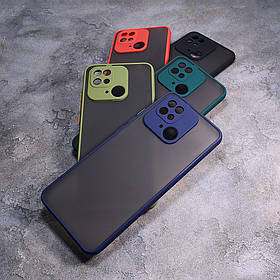 Пластиковий чохол з кольоровими боками і захистом на камеру Xiaomi Redmi 10C