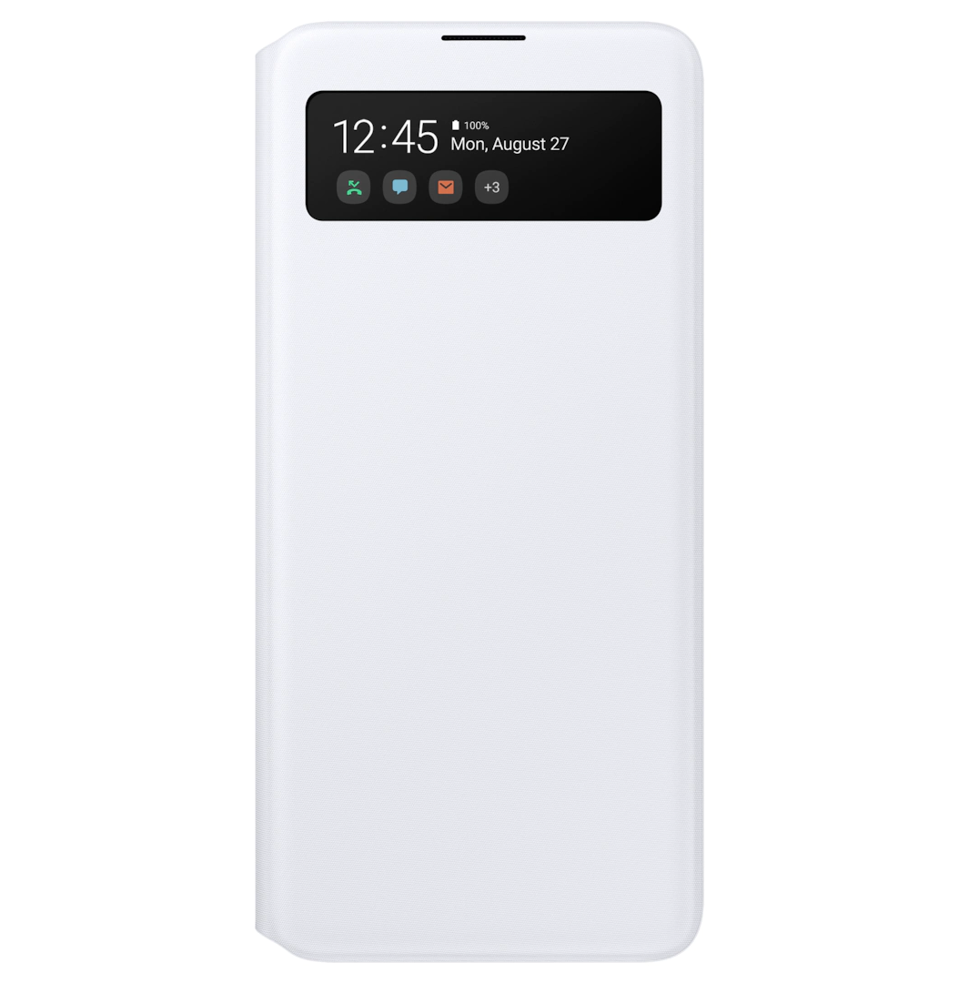 Оригінальний чохол Samsung S View Wallet Cover White для Galaxy A51 SM-A515, фото 1