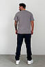 Чоловіча футболка бавовняна 3379-c02 сіра, фото 2