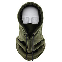 Балаклава зимняя флис олива маска подшлемник тактический армейский многофункциональный