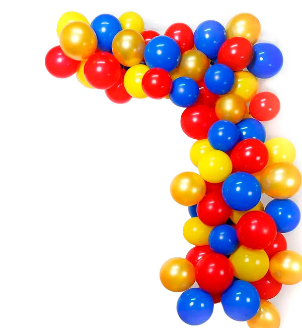 Арка з повітряних куль "Color mix", набір - 100 шт., Італія