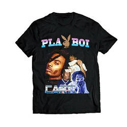 Футболка чорна Playboi Carti Vintage Style T-Shirt
