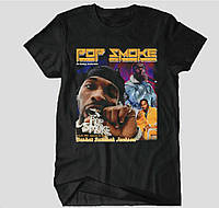 Футболка чёрная Pop Smoke Vintage Look T-Shirt