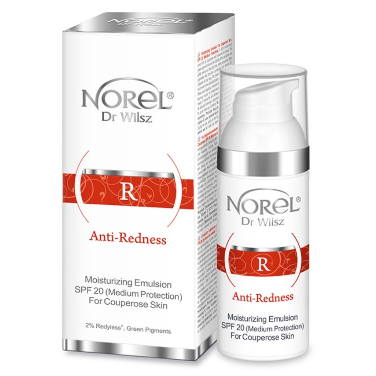 MOISTURIZING EMULSION FOR COUPEROSE SKIN SPF 20 - Легкий зволожуючий крем для всіх типів шкіри з куперозом та розацеа
