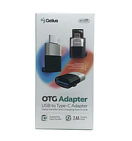 Переходник адаптер Gelius OTG Adapter USB to Type-C GP-OTG001