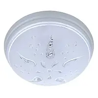 Настінно-стельовий світильник (цоколь Е27, IP20, пластик, срібло) Роза Вітрів