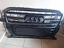 Решітка радіатора Audi Q5 2012-2015 стиль SQ5 Black Edition, фото 5
