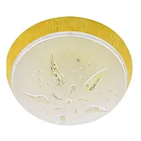 Настінно-стельовий світильник (цоколь Е27, IP20, пластик, бук) Роза Вітрів