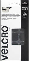 Лента липучка Velcro 2.5 см х1.9 см 10 шт черные