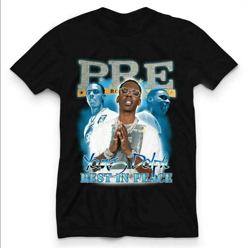 Футболка чорна Young Dolph Vintage Look T-Shirt XS
