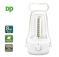 Кемпинговый фонарь аккумуляторный переносной DP-7044С лампа ночник 8W GRI