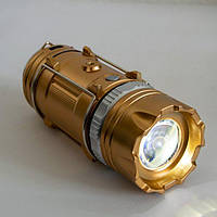 Кемпінговий ліхтар GSH-9699 Золотий, лампа ліхтар у наметі на батарейках GRI