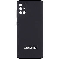 Чохол Silicone Cover Full Camera (AA) для Samsung Galaxy A71 Чорний / Black