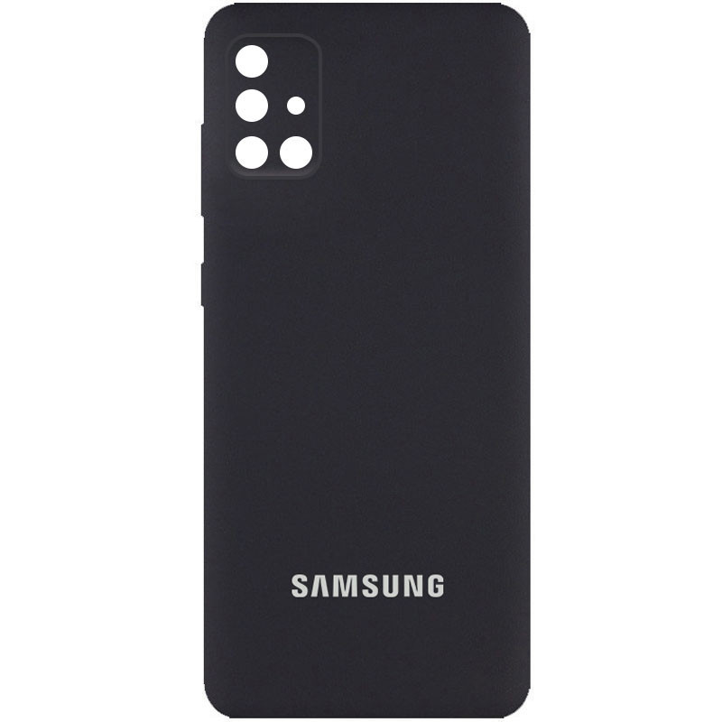 Чохол Silicone Cover Full Camera (AA) для Samsung Galaxy A71 Чорний / Black - фото 1 - id-p1764400624