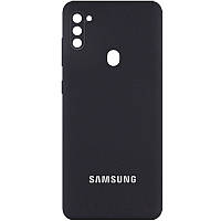 Чохол Silicone Cover Full Camera (AA) для Samsung Galaxy A11 / M11 Чорний / Black