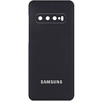 Чохол Silicone Cover Full Camera (AA) для Samsung Galaxy S10 Чорний / Black