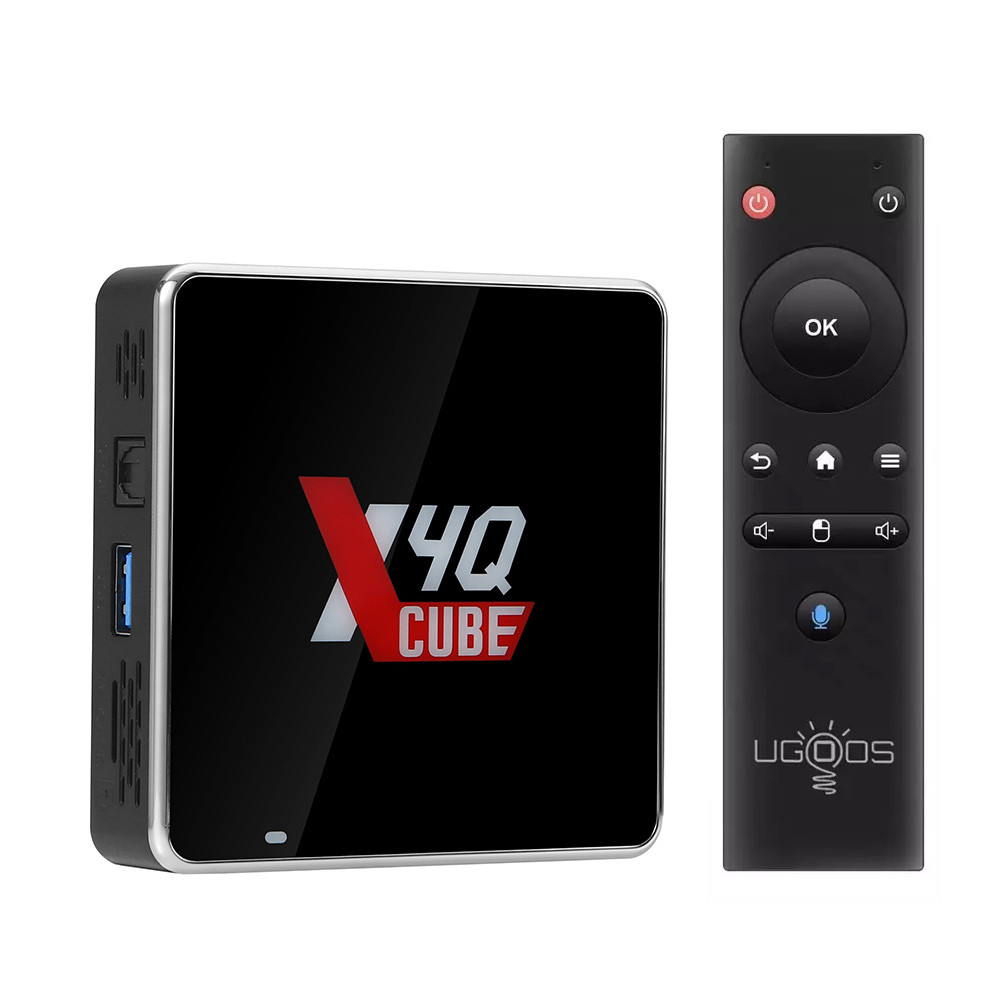 Смарт приставка Ugoos X4Q Cube 2/16 + аеропульт, Amlogic S905X4, Android 11 (1 рік гарантії)