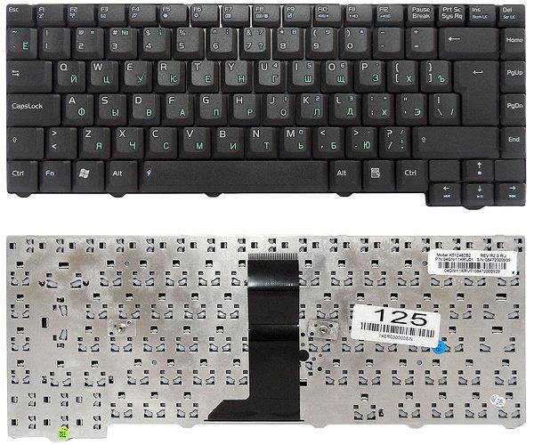 Клавіатура для ноутбука Asus F2 F3 F3J F3JC F3JM F3T F5 T11 RU чорна БВ