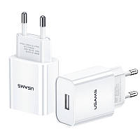 МЗП USAMS US-CC075 T18 Single USB Travel Charger (EU)