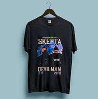 Футболка чёрная Skepta vs Devilman ''Clash'' Vintage Look Tee