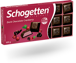 Чорний шоколад Schogetten Dark Chocolate Cranberry , 100 гр