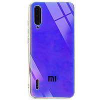 TPU+Glass чохол Gradient Rainbow з лого для Xiaomi Mi A3 (CC9e) Фиолетовый