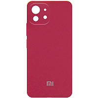 Чохол Silicone Cover Full Camera (AA) для Xiaomi Mi 11 Lite Фіолетовий / Grape Чохли, Червоний / Rose Red, Силікон, Full camera, Накладка