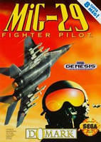 Картридж для Sega, игровой картридж для Сеги 16 bit, Mig-29: Fulcrum (Sega) (чёрно-белая полиграфия)