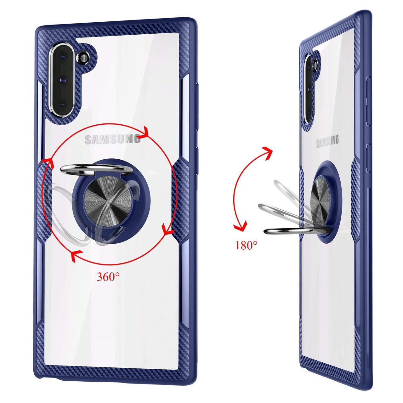 TPU+PC чохол Deen CrystalRing під магнітний тримач для Samsung Galaxy Note 10 Plus - фото 5 - id-p1764412435