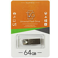 Флеш-драйв USB Flash Drive T&G 117 Metal Series 64GB Техничка, Серебряный, 64 ГБ