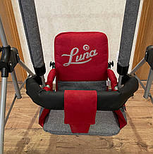 Дитяча гойдалка з бар'єром Adbor Luna (Адбор Луна) Ln 02 (червоний колір)