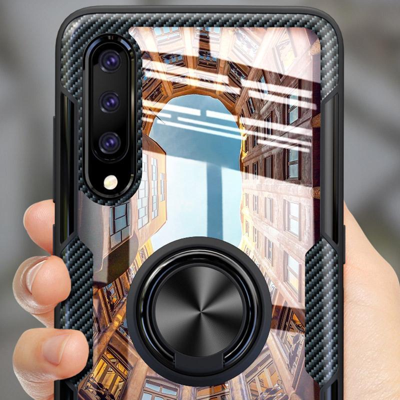 TPU+PC чохол Deen CrystalRing під магнітний тримач для Samsung Galaxy A50 (A505F) / A50s / A30s Безбарвний / Чорний - фото 6 - id-p1764412443