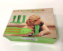 Жувальна іграшка для собак Dog Chew Brush (S), Іграшка для тварин, Зубна щітка для собак, Зубна щітка для собак, фото 4