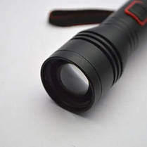 Яскравий ручний акумуляторний ліхтар BL-P02-P50 (3 режими), Світлодіодний ліхтарик із зарядкою від USB, фото 3