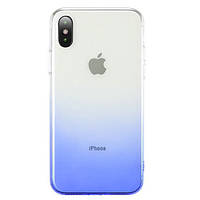 TPU+PC Ombre для Apple iPhone XS Max (6.5") Розовый