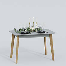 Обідній стіл КС-Класик Сірий Комбіновані матеріали 750х1100х700 мм