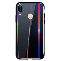 TPU+Glass чохол Gradient Aurora для Huawei P Smart+ (nova 3i) Черный